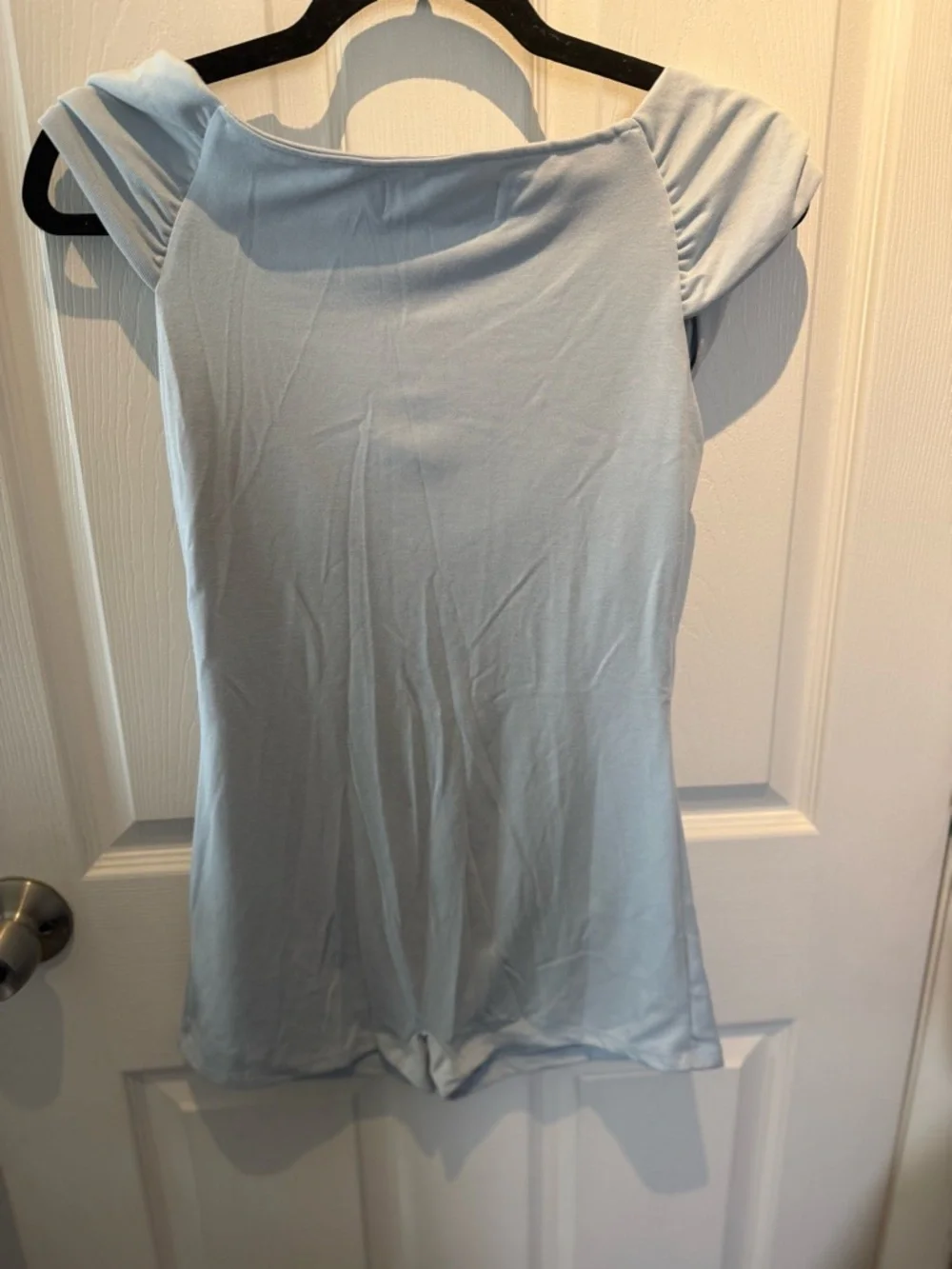 NEW WITH TAGS! FREE PEOPLE BEACH Marren Size SMALL Shorts Romper PALE BLUE